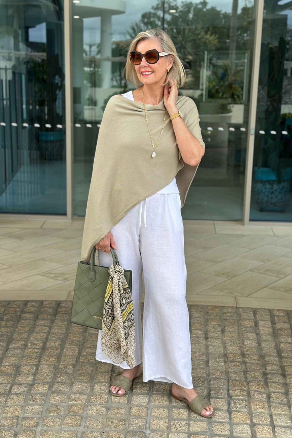 Pistachio Cotton Cashmere Topper