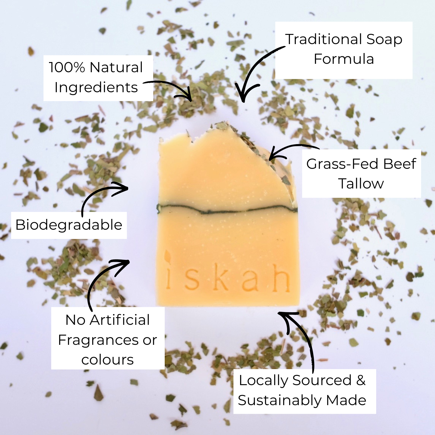 Lemon Myrtle Tallow Soap 85g