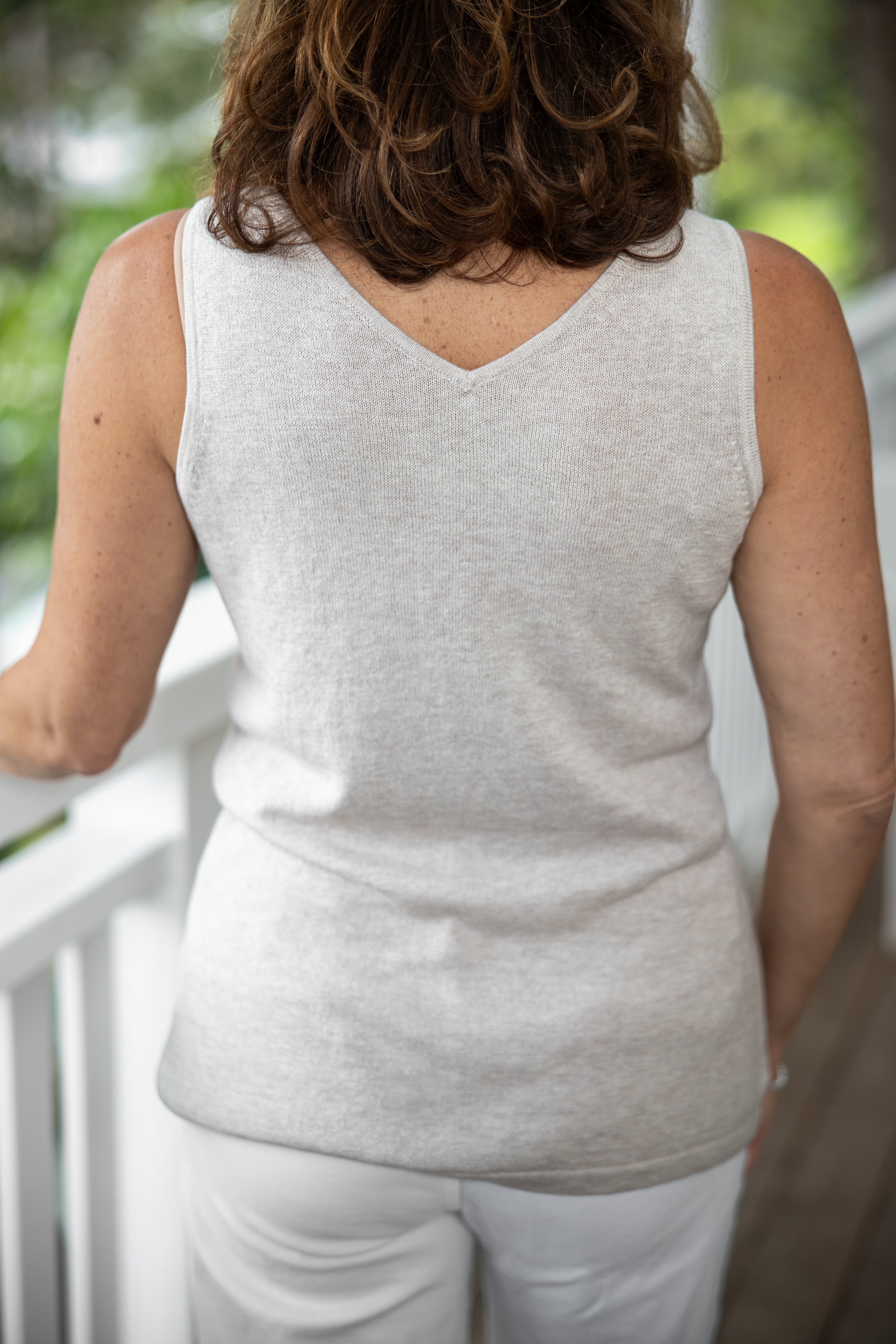 Reversible Tank Ecru