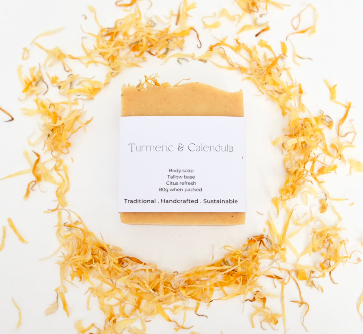 Turmeric & Calendula Tallow Soap 85g