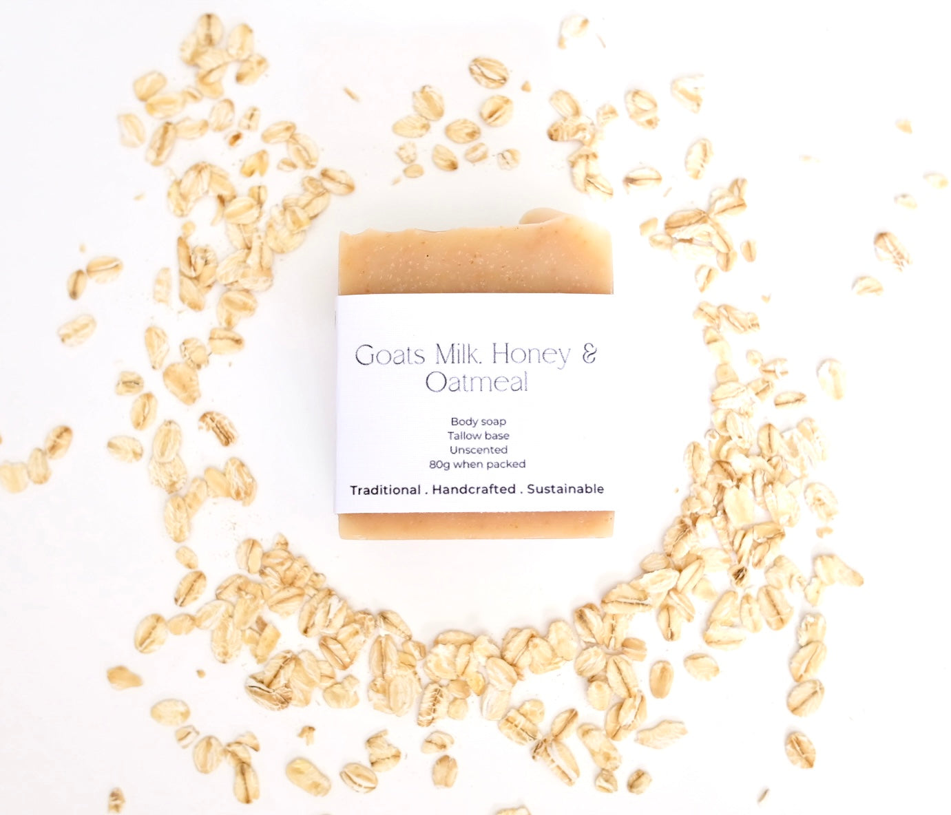 Goats Milk, Honey and Oats Tallow Soap 85g