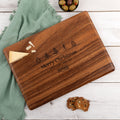 Engraved Rectangle Walnut Wooden Cheese Board Corporate Christmas Gift