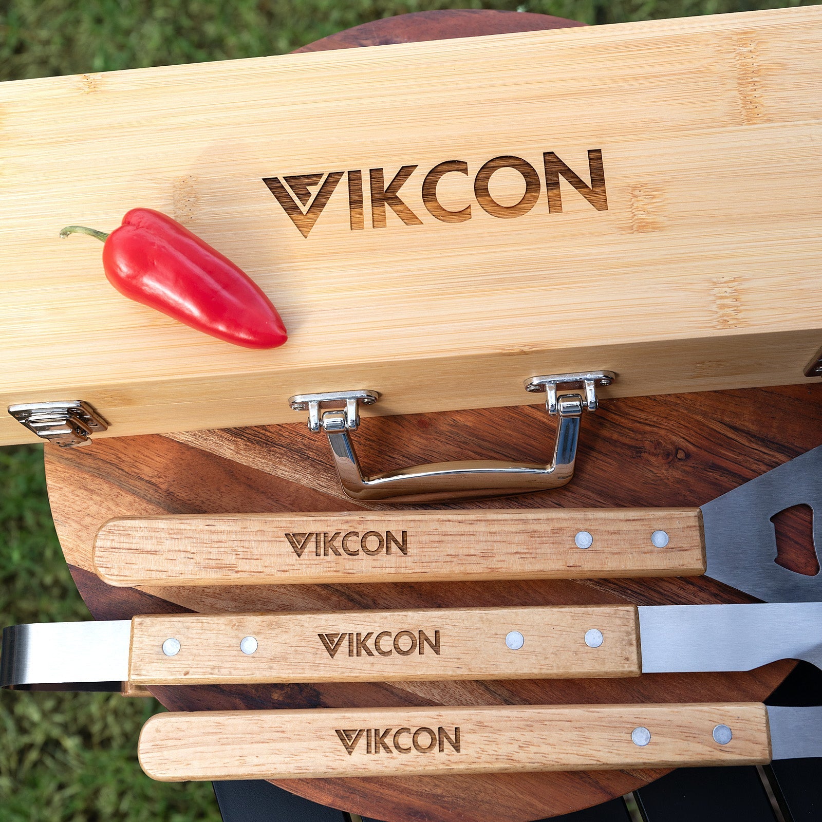 Personalised 3 Piece BBQ Utensil Set Corporate Gift