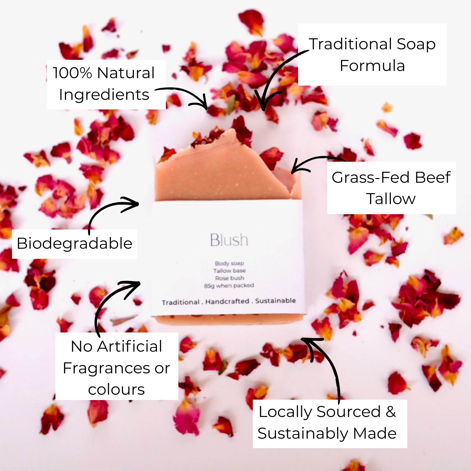 Blush Tallow Soap 85g