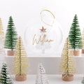 Personalised Christmas Baubles Glass Tree
