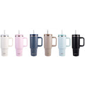 STAINLESS STEEL DOUBLE WALL INSULATED "COMMUTER" TRAVEL TUMBLER 1.2l
