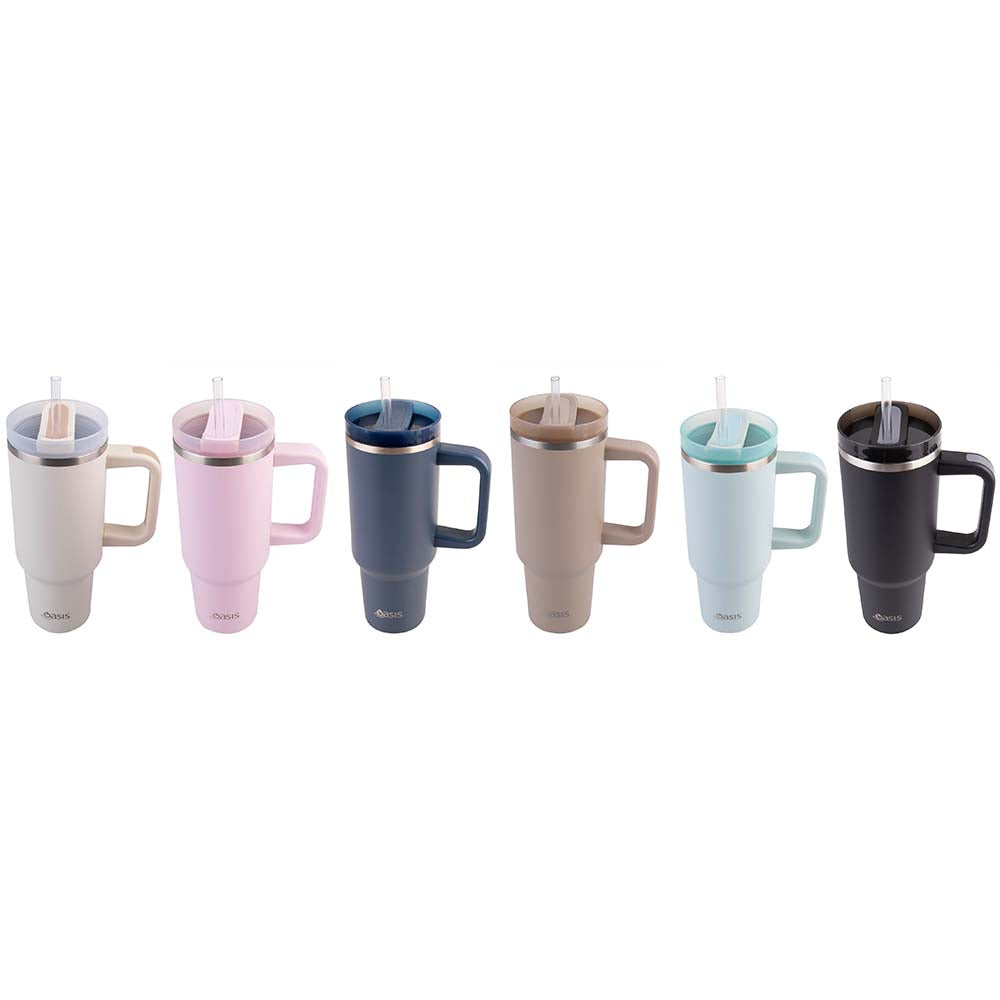 STAINLESS STEEL DOUBLE WALL INSULATED "COMMUTER" TRAVEL TUMBLER 1.2l