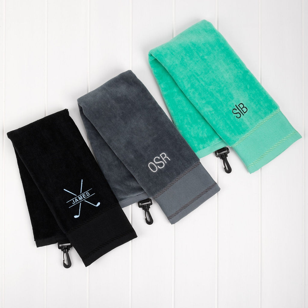 Embroidered Golf Towel with Clip