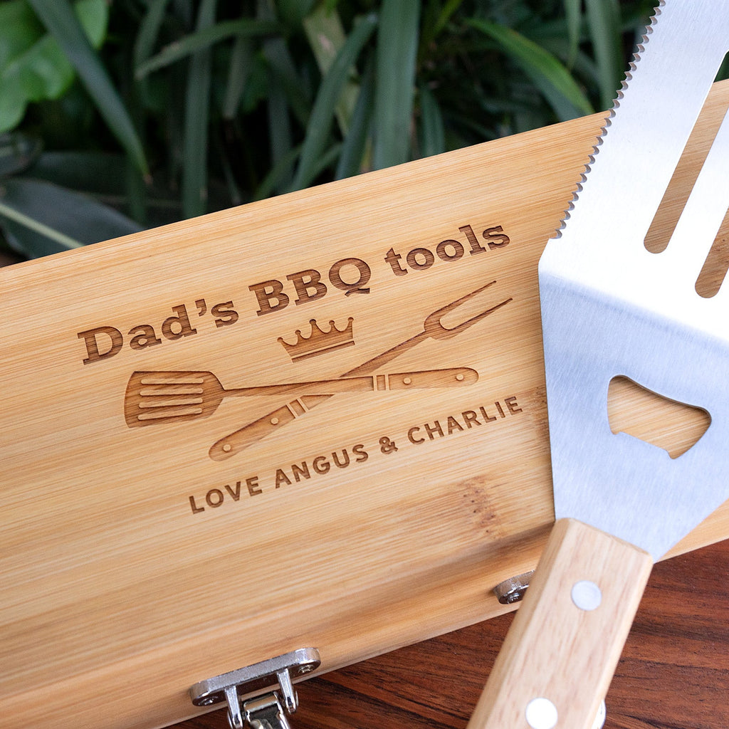 Personalised BBQ Utensils with Carry Case