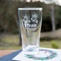 Engraved Christmas 285ml Soft Drink Glass