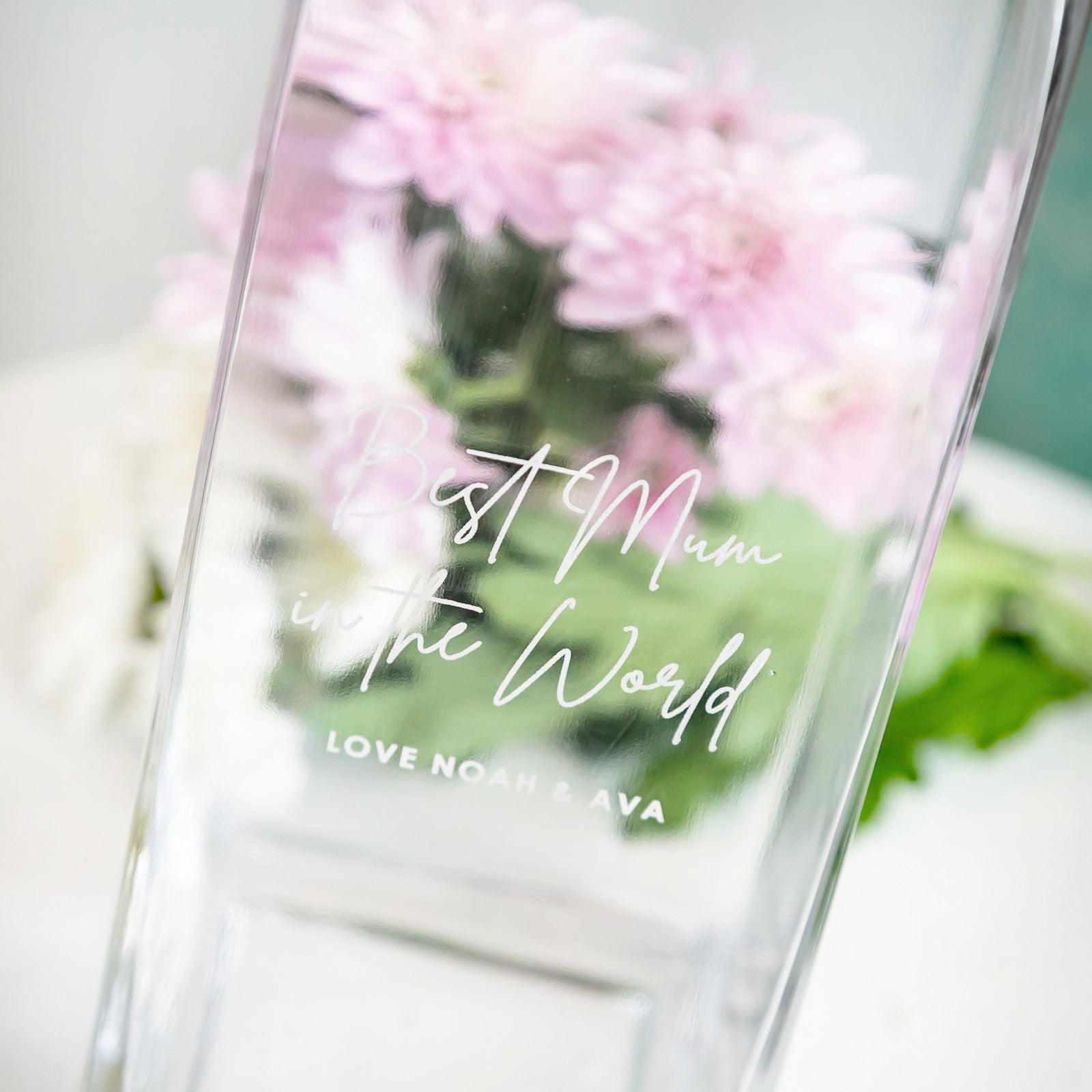 Engraved Glass Vase Mother’s Day Gift