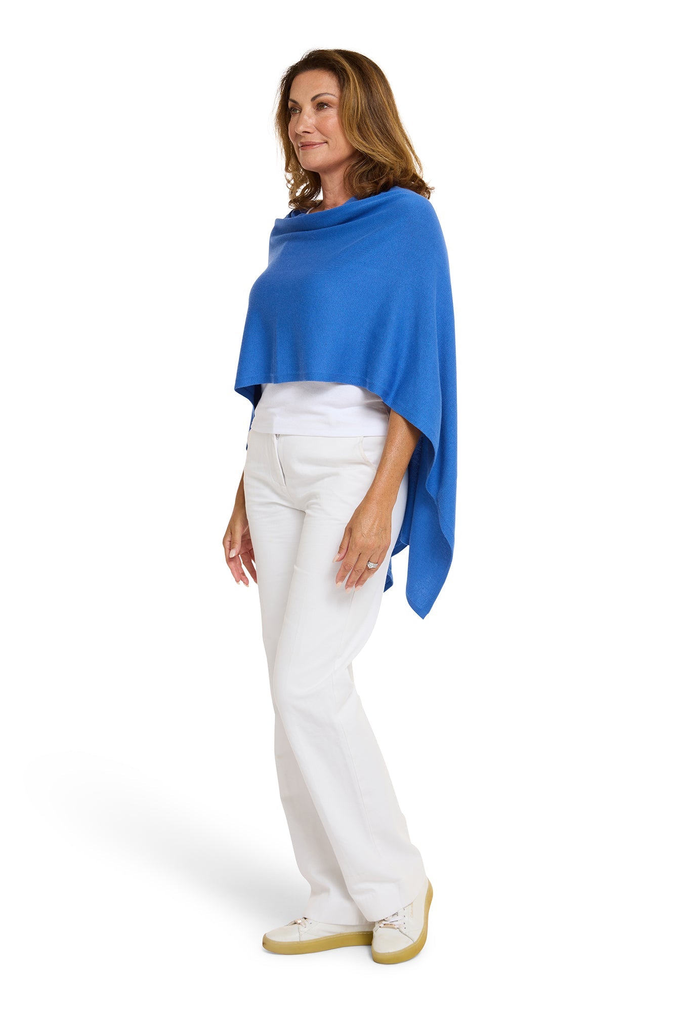 Cruise Blue Cotton Cashmere Topper