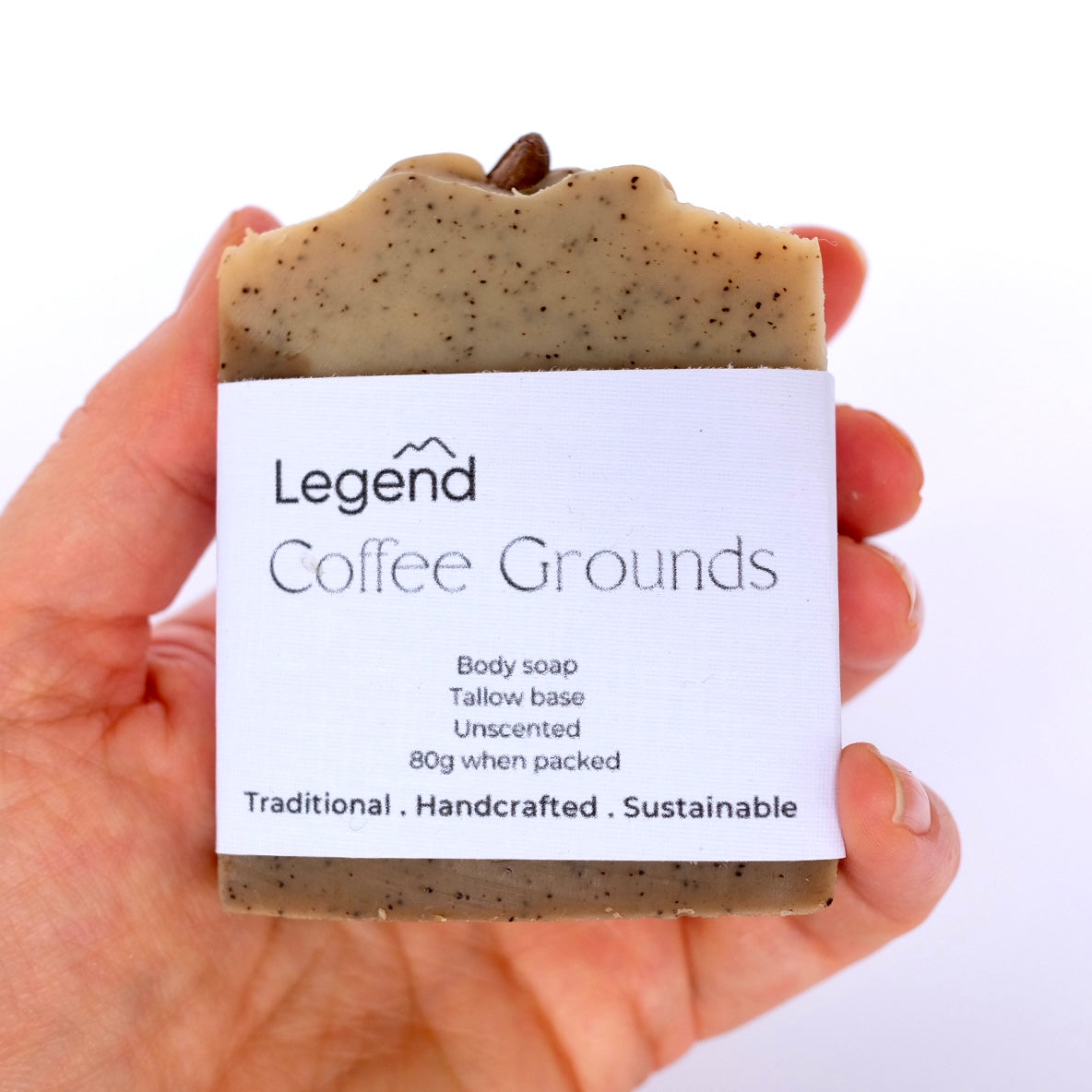 Legend Coffee Grounds Tallow Soap 85g