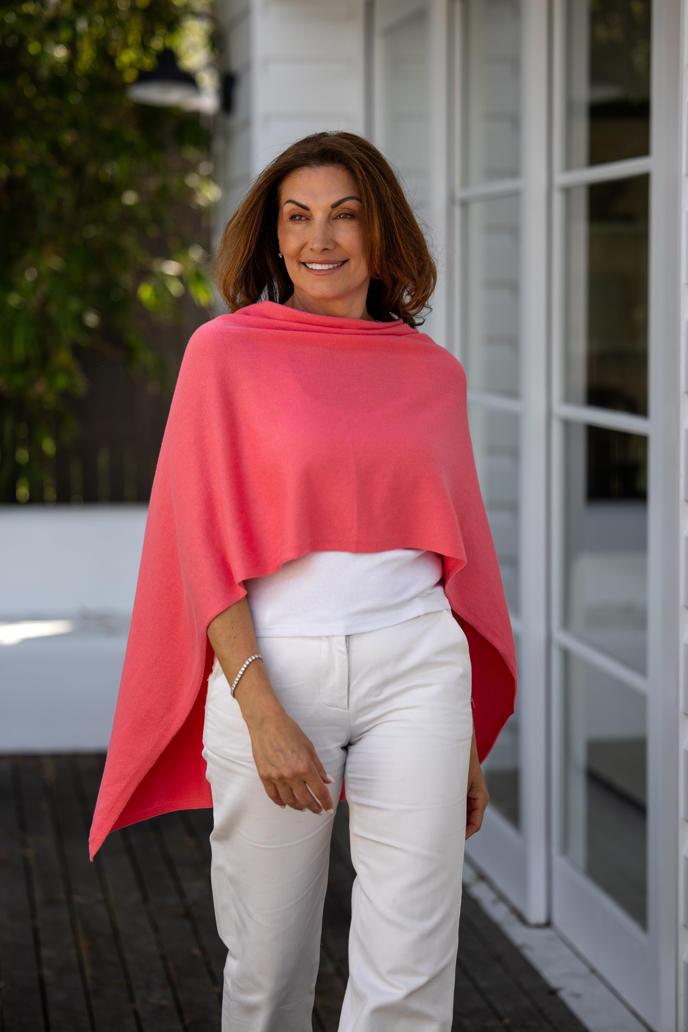 Fruit Punch Cotton Cashmere Topper