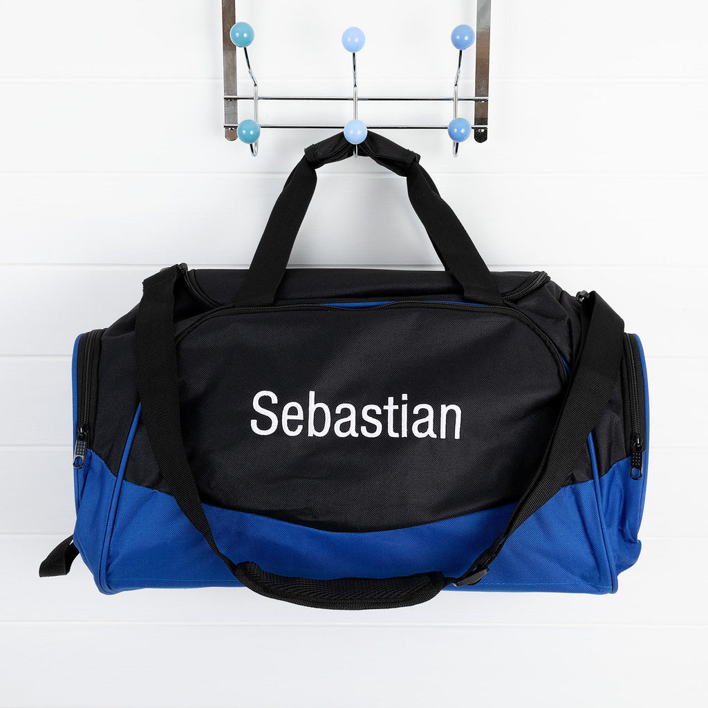 Personalised Kids Sports Duffle Bag - Blue