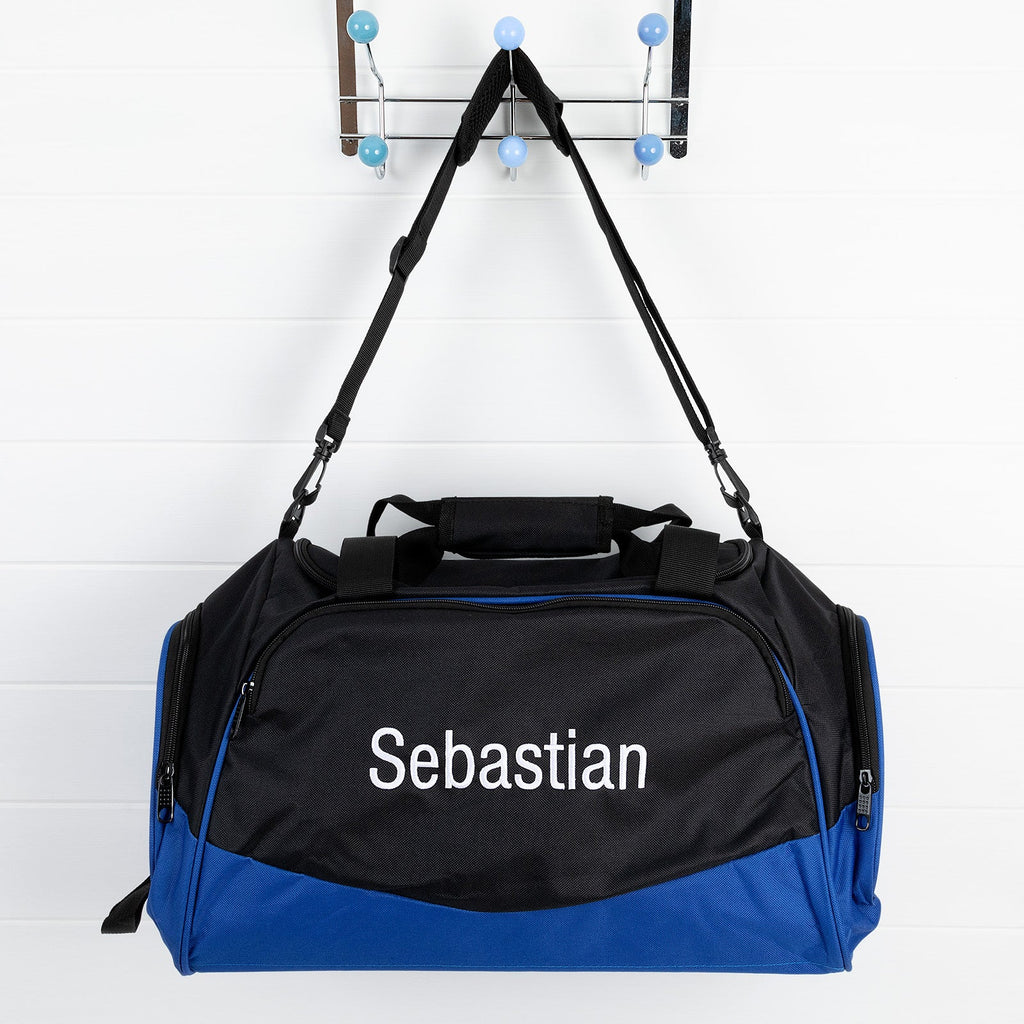 Personalised Kids Sports Duffle Bag - Blue