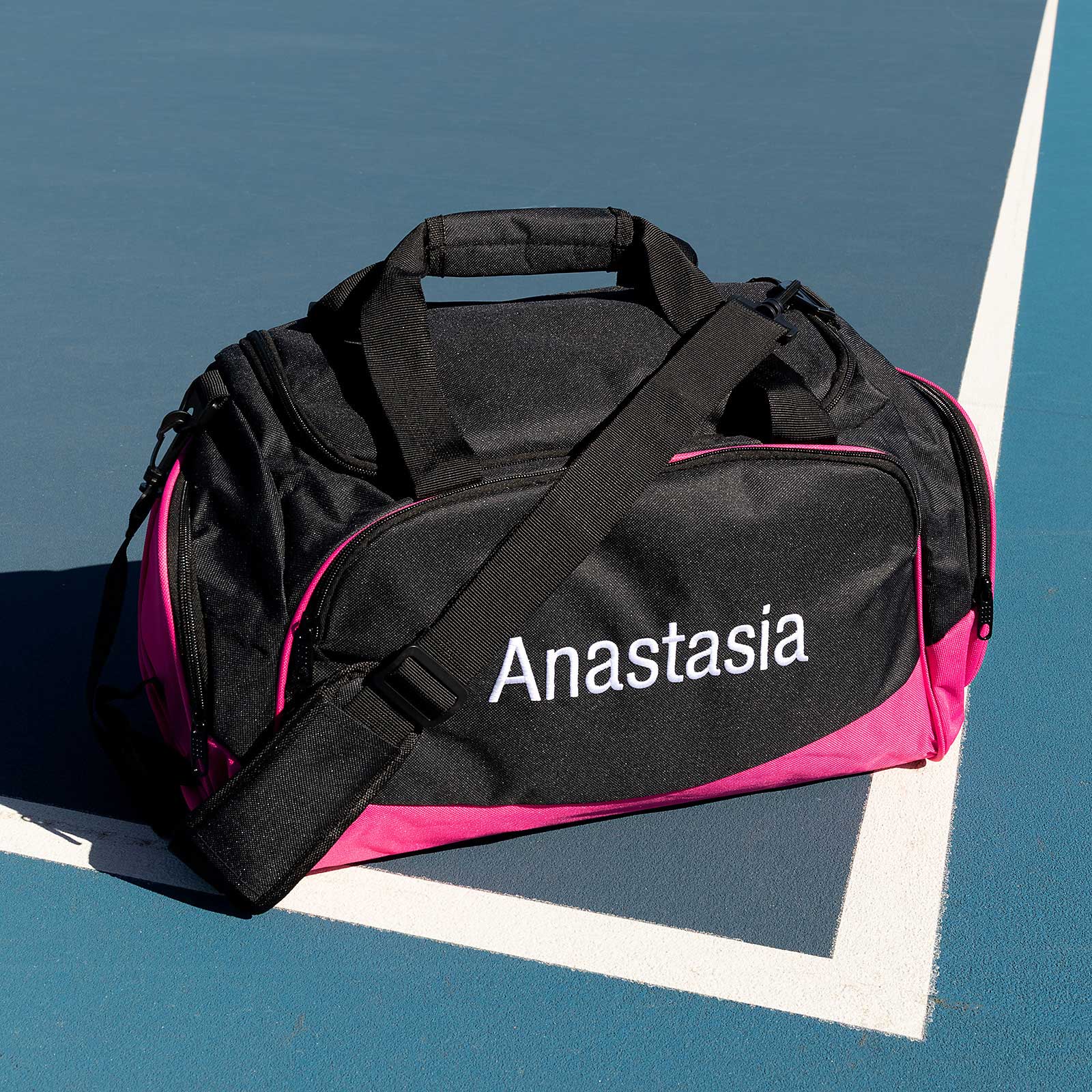 Personalised Kids Sports Duffle Bag - Pink