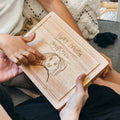 Rectangle Wooden Cheese Board Engraved With Your Child's Drawing