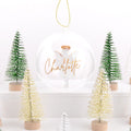 Personalised Christmas Baubles Glass Angel