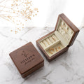 Personalised Jewellery Box Gift Walnut Finish