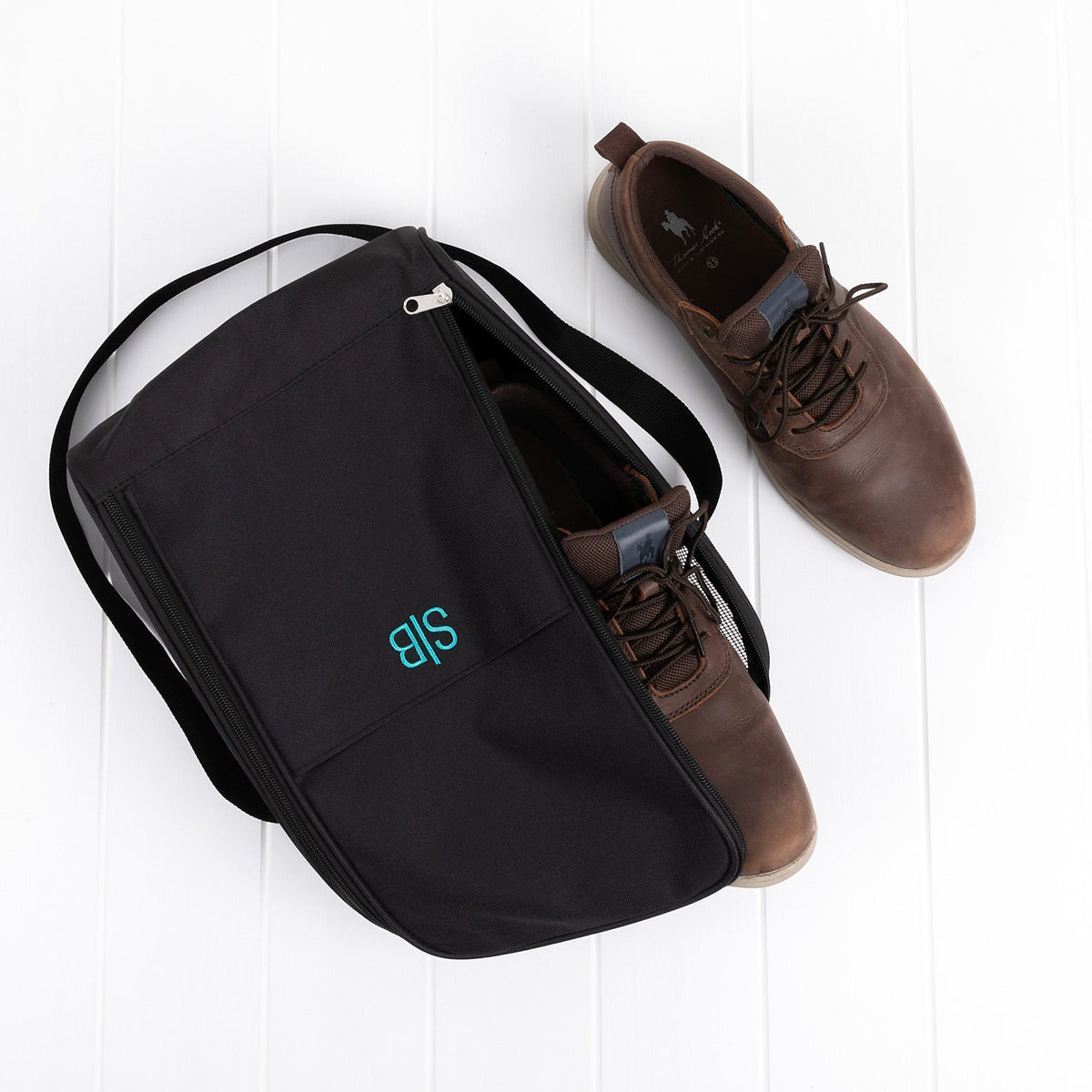 Personalised Shoe Bag Black