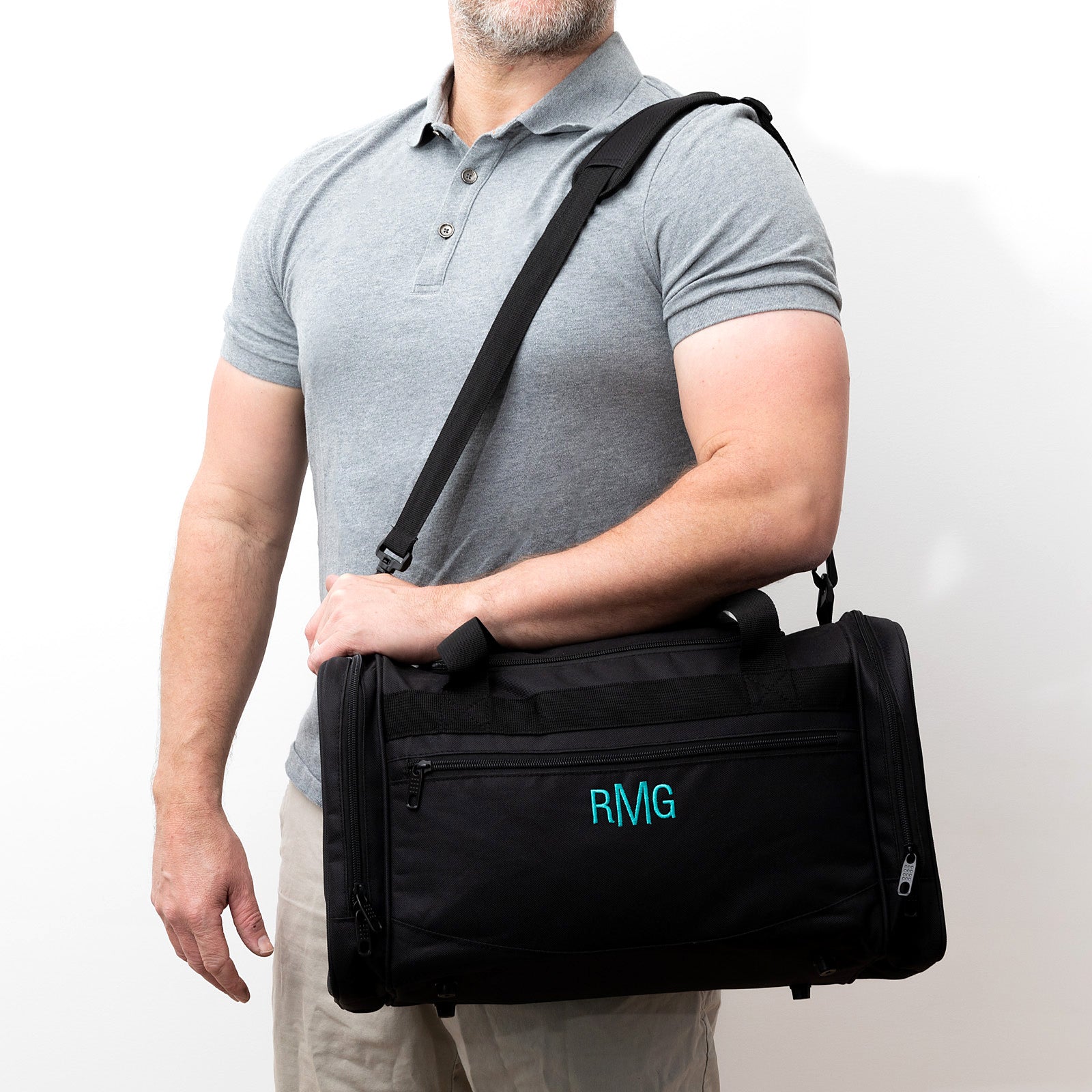 Personalised Sports Bag Duffle Black