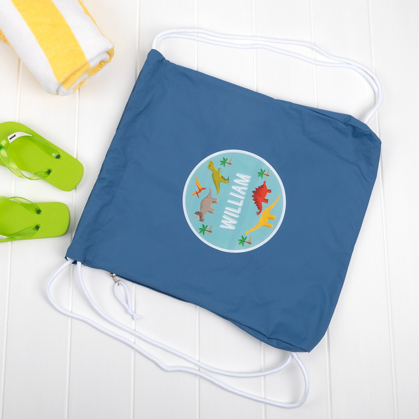 Personalised Blue Swim Bag For Kids