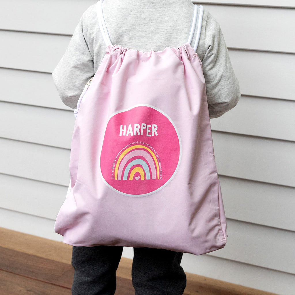 Personalised Pink Swim Bag For Kids