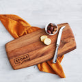 Engraved Walnut Wooden Tapas Board 38cm Corporate Gift