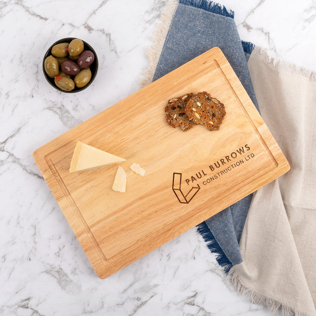 Engraved Rectangle Cheese Chopping Board Corporate Gift