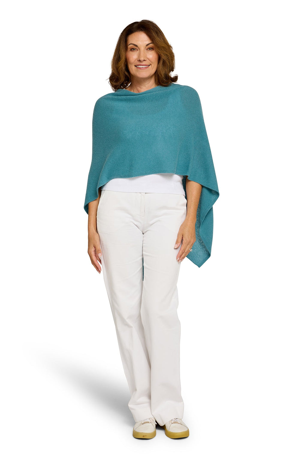 Retro Blue Cashmere Topper