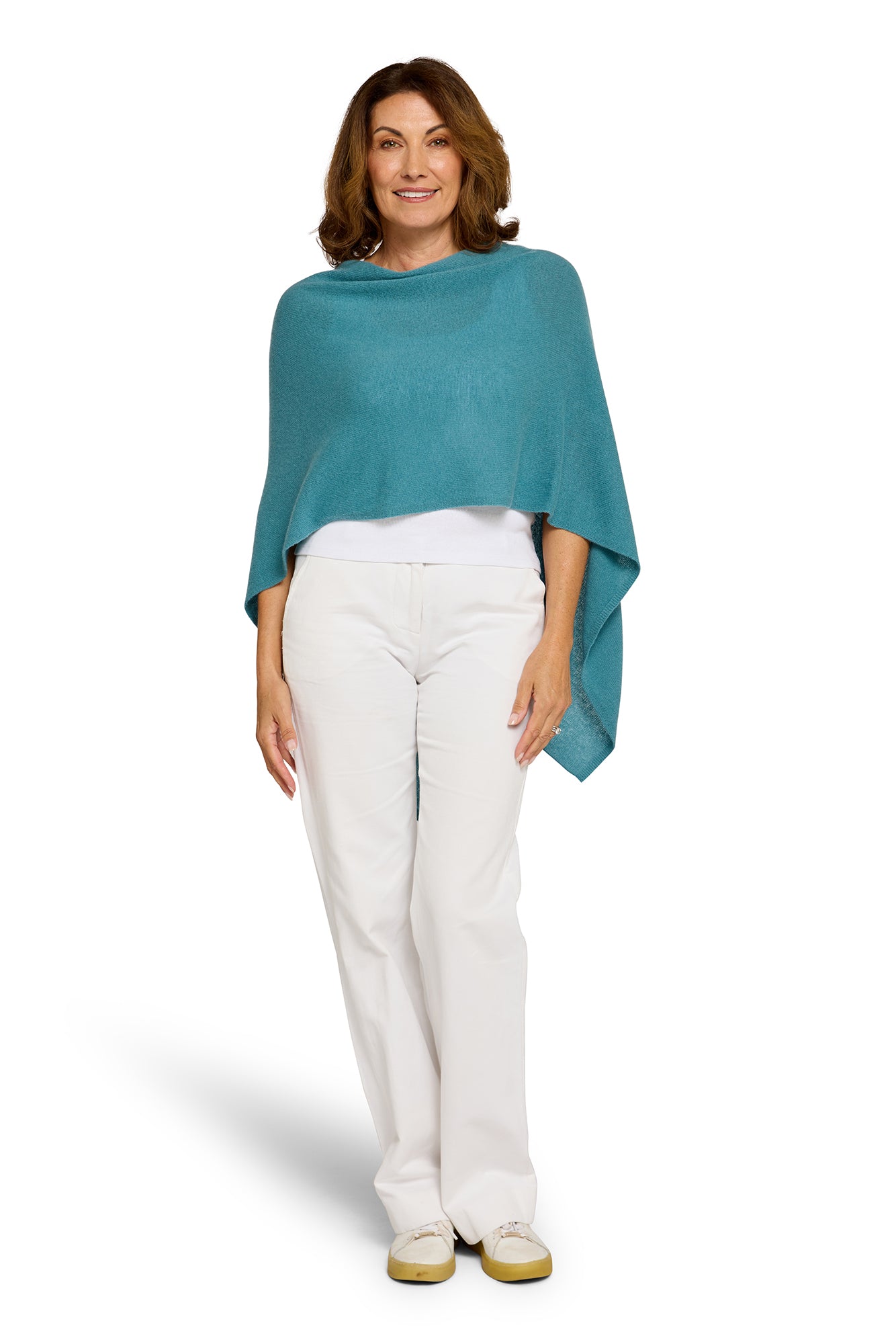 Retro Blue Cashmere Topper