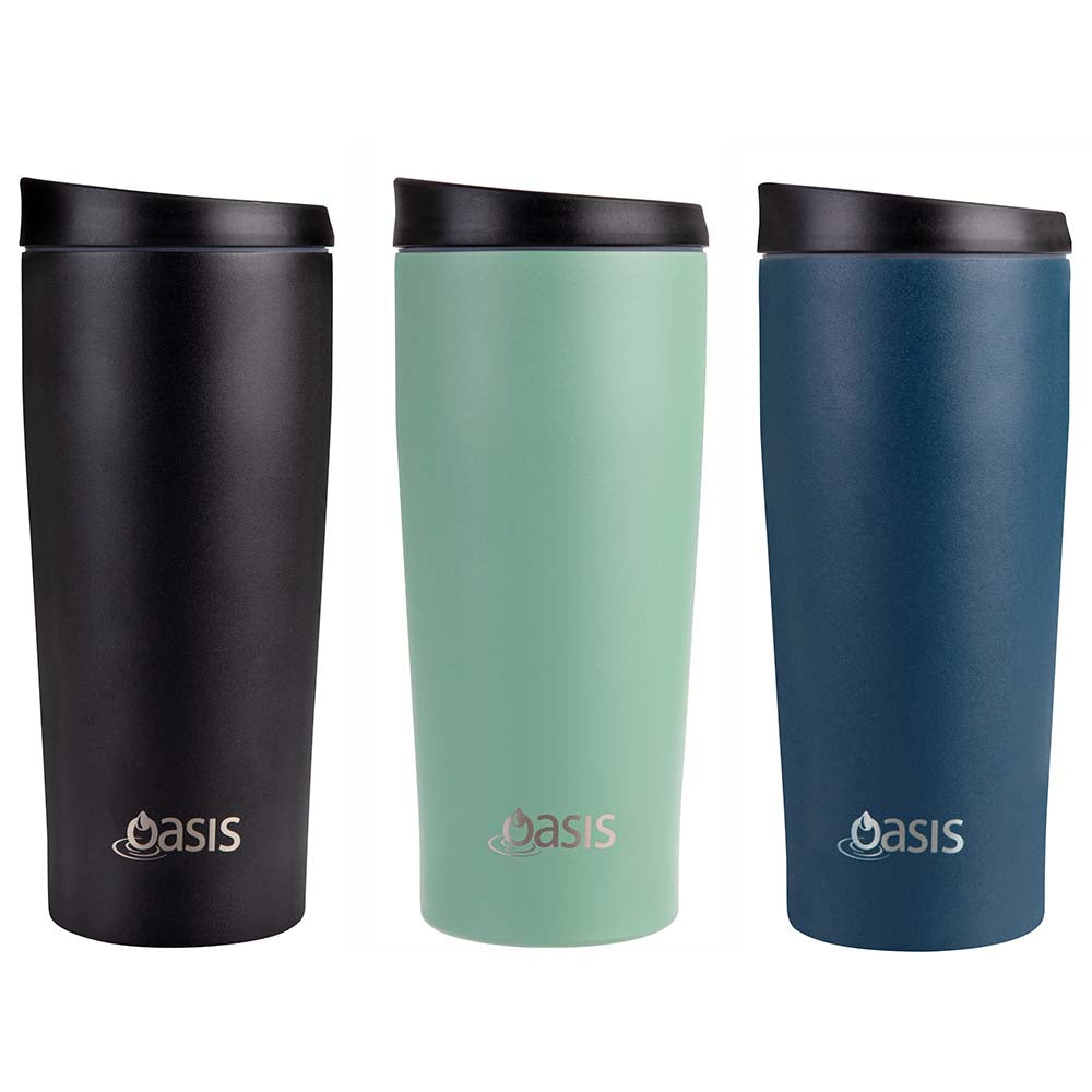 STAINLESS STEEL DOUBLE WALL INSULATED TRAVEL CUP 600ML
