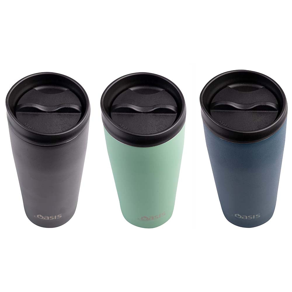 STAINLESS STEEL DOUBLE WALL INSULATED TRAVEL CUP 600ML