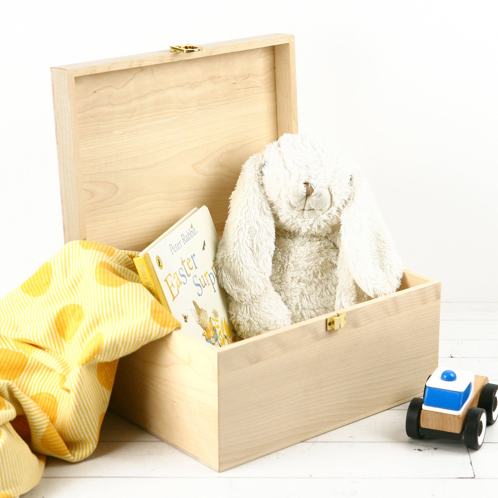 Custom Designed Colour Printed Wooden Lion Themed Toy Keepsake Boy Box