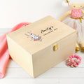 Printed Wooden Treasure Keepsake Box for Girls