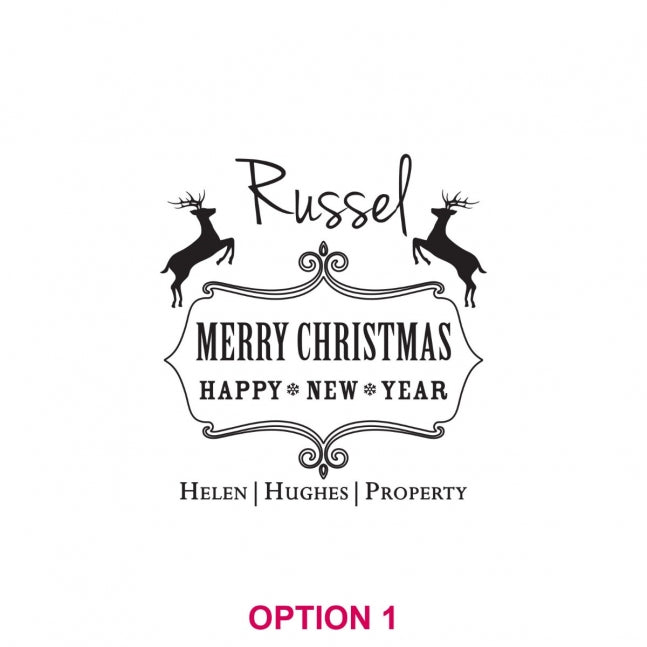 Corporate Christmas Engraved Scotch Glass