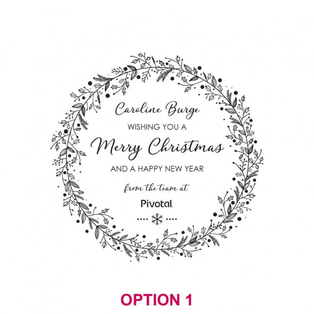 Christmas Corporate Engraved Wooden Cheese Serving Chopping Paddle Board