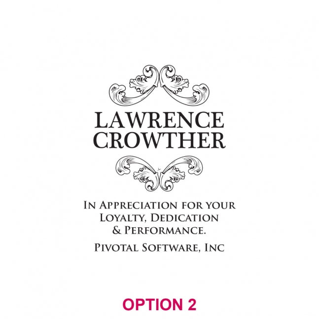 Engraved Deluxe Whiskey Decanter Corporate Gift