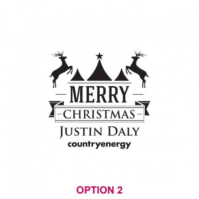 Corporate Christmas Engraved Scotch Glass