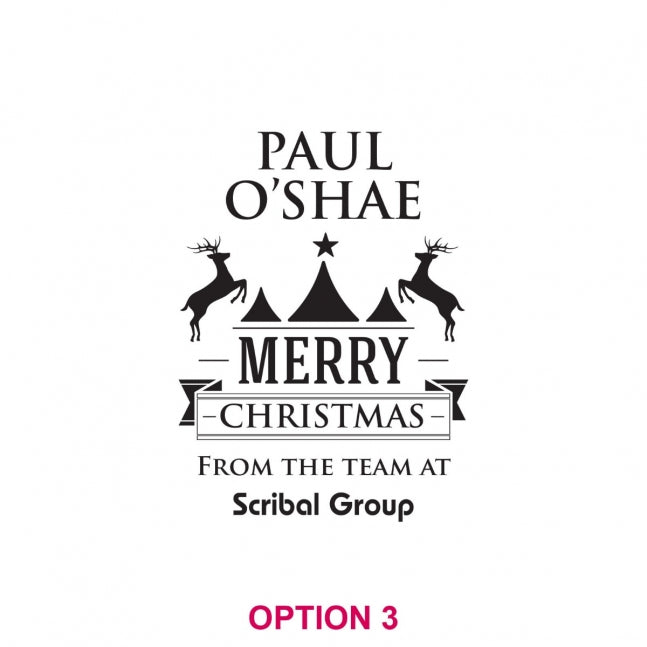 Corporate Christmas 500ml Engraved Stein Beer Mug