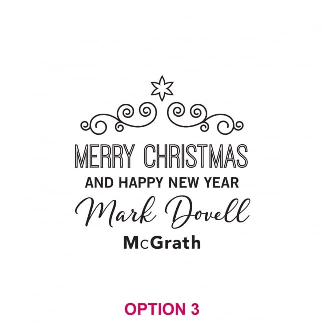 Corporate Christmas Engraved Scotch Glass