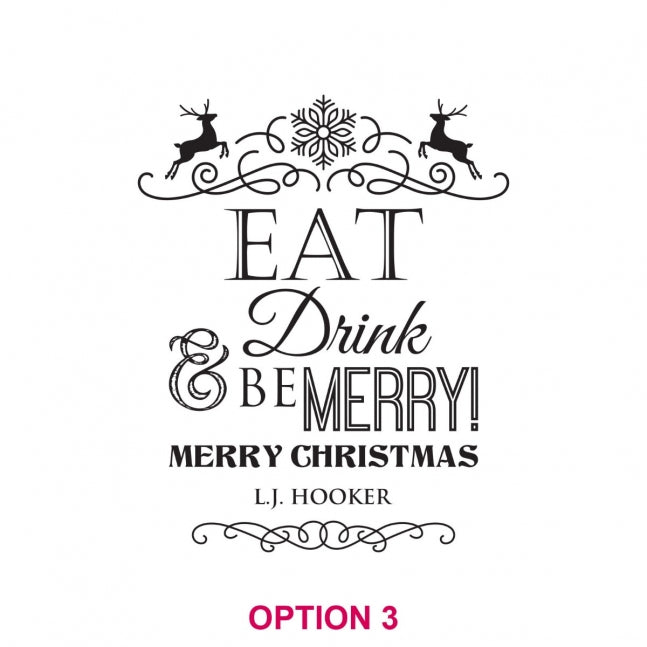 Christmas Corporate Engraved Wooden Cheese Serving Chopping Paddle Board