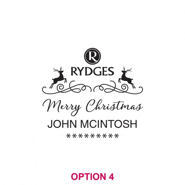 Corporate Christmas Engraved Scotch Glass