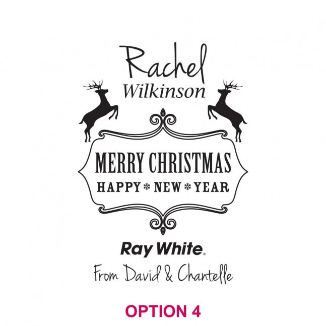 Christmas Corporate Engraved Wooden Cheese Serving Chopping Paddle Board