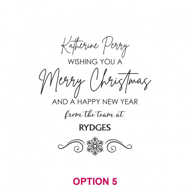 Christmas Corporate Engraved Wooden Cheese Serving Chopping Paddle Board