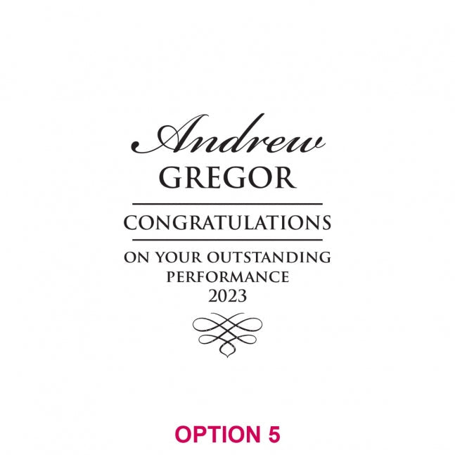 Engraved Deluxe Whiskey Decanter Corporate Gift