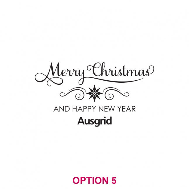 Corporate Christmas 425ml Engraved Schooner Beer Glass