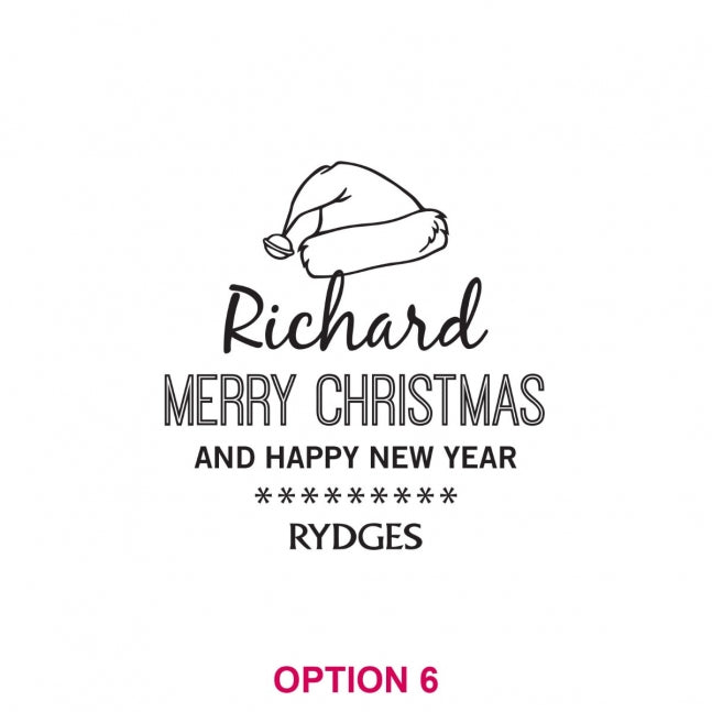 Corporate Christmas Engraved Scotch Glass