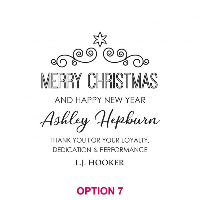 Christmas Corporate Engraved Wooden Cheese Serving Chopping Paddle Board